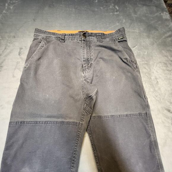 Howler Brothers Pants Mens 32x31 Gray Double Knee Work Utility Cotton Stretch - Picture 2 of 10